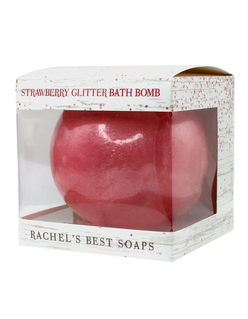 Strawberry Glitter Bath Bomb